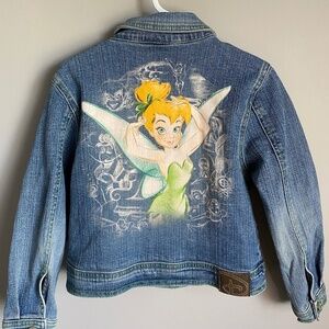 Disney Store Studio Collection Kid's Tinker Bell Jean Jacket Size Small (5/6)‎